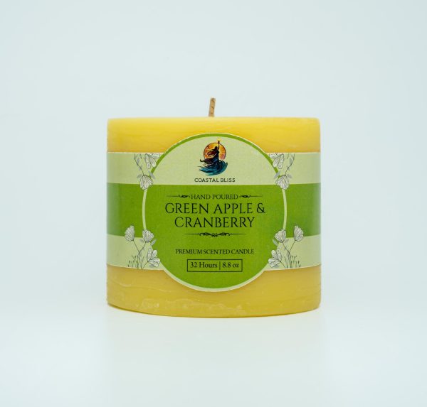 Pure Beeswax Pillar Candle – 250g (32-Hour Burn, Natural Fragrance, Eco-Friendly)