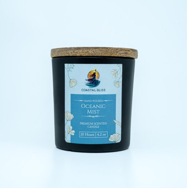 Eco-Friendly Premium Scented Jar Candle – 120g (20-Hour Burn, Soy-Coconut Wax, Frost Jar with Lid)