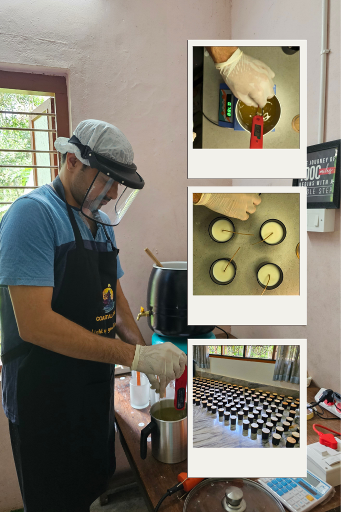 Kago Infinity Exims contract manufacturing facility for scented candles and home fragrance products in Sullia Karnataka India